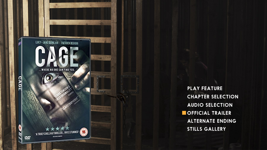 Cage DVD menu & cover designs