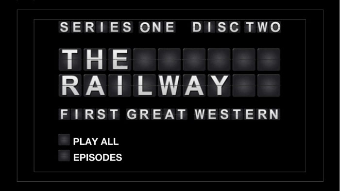 First Great Western DVD menu for TwoFour