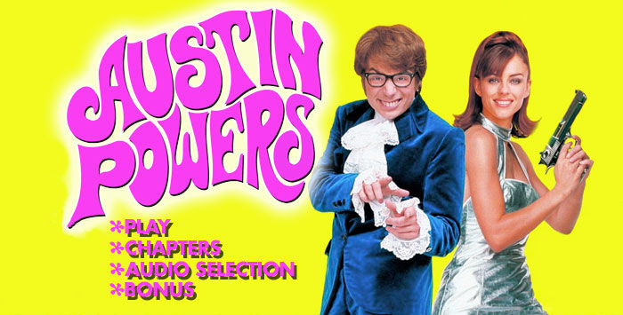 Blu-ray & DVD menu design for Austin Powers