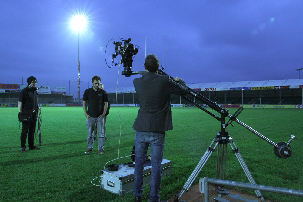 Filming Exeter Chiefs with the Porta-Jib