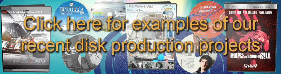 Sample DVD authoring & duplication projects from Maniac Films