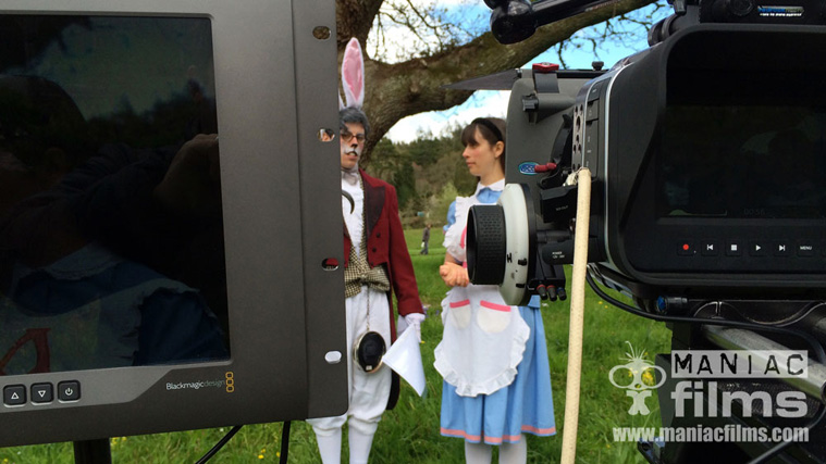 RHS promo 4k filming for Alice in Wonderland anniversary