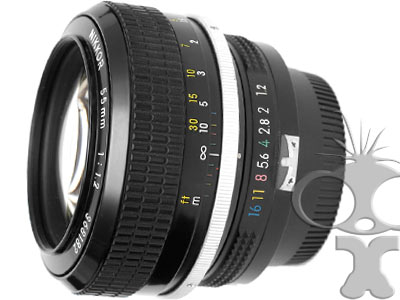 Nikon 55mm f1.2 prime lens