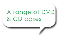 A range of DVD and CD cases