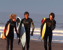 North Devon surfers