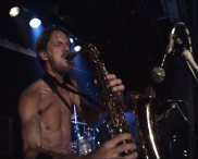 Nick on the saxaphone