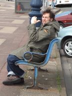 Pete Bruntenll busking video clip