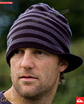 Quiksilver mens peaked beanie in black - click to enlarge