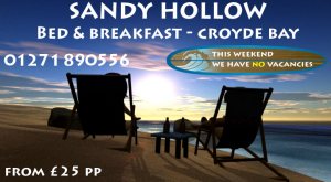 Sandy Hollow Croyde bed and Breakfast Accommodation