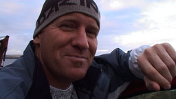 Tim - pleased with the surf conditions