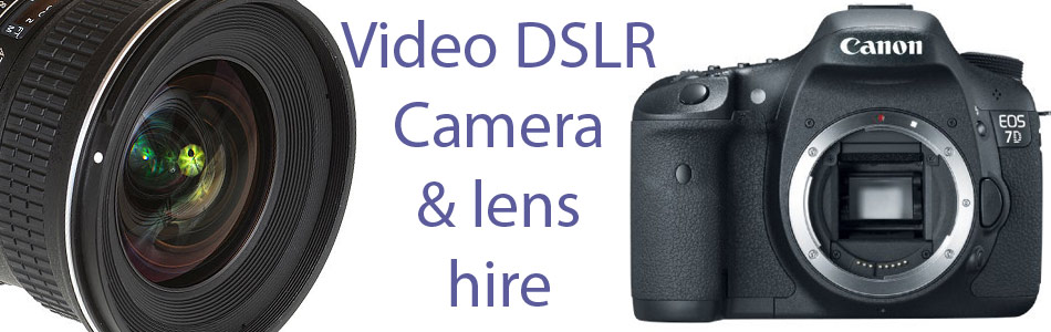 Video DSLR including the Canon EOS 7D for hire. A wide range of lenses also available for rental
