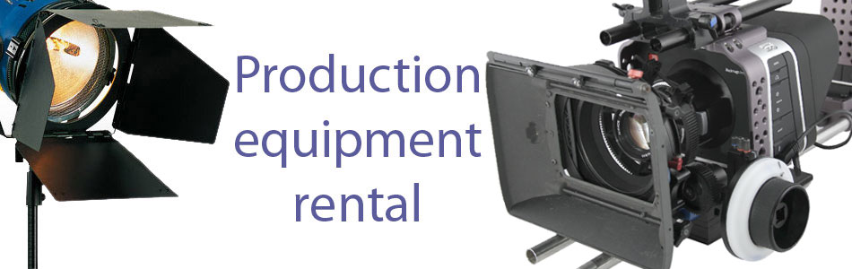 Production equipment rental - including Canon 7D, Panasonic AF101, sound equipment, grip and much more