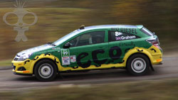 Tony Graham team SPG talks about his eco-diesel WRC car, winner of this years WRC Art car