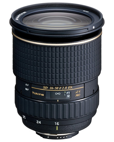  Canon EF fit Tokina 16-50mm AF f2.8 lens  