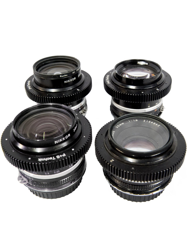  Nikon fast lens kit - 4 fast Canon EF mount lenses  