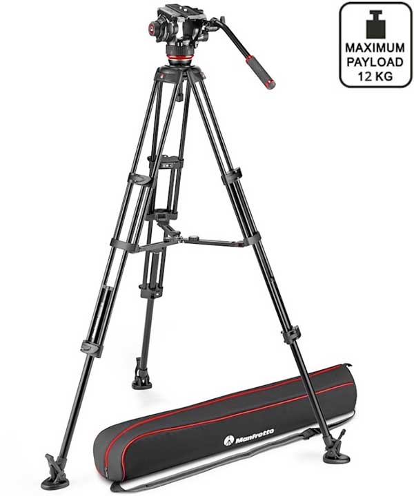  Manfrotto Alu-Twin MS Tripod with 504x Video Head  