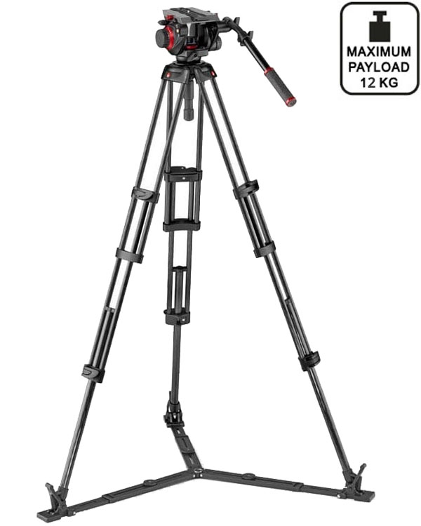  Manfrotto Alu-Twin GS Tripod with 504x Video Head  