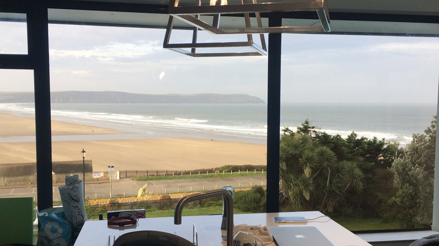 View for Woolacombe Absolute Dogs filming