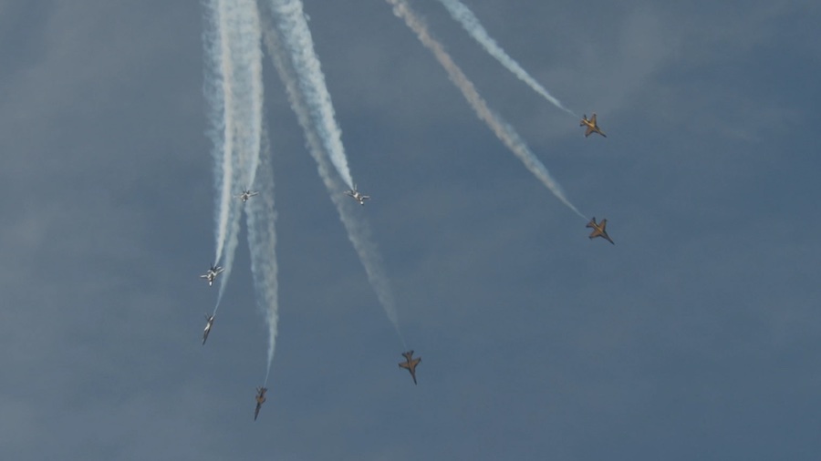 Black Eagles team in action at RIAT 2022