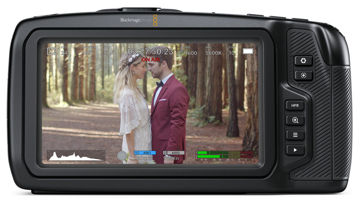 Blackmagic pocket cinema camera 6K touchscreen
