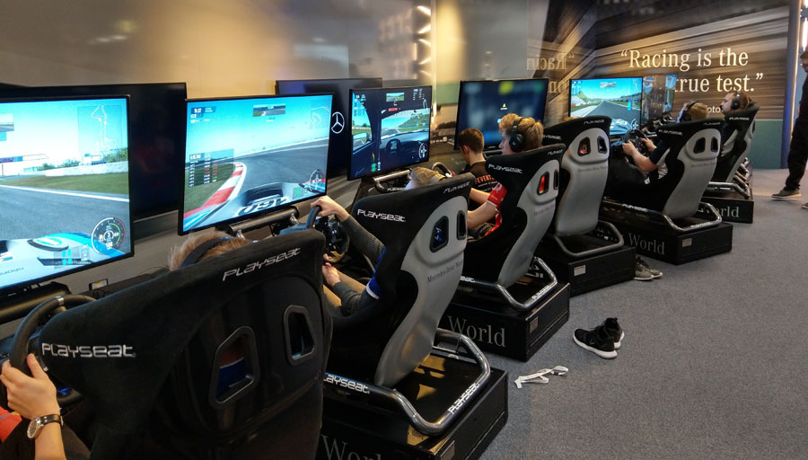 eSports car racing at its best with Events House at Mercedes Benz World