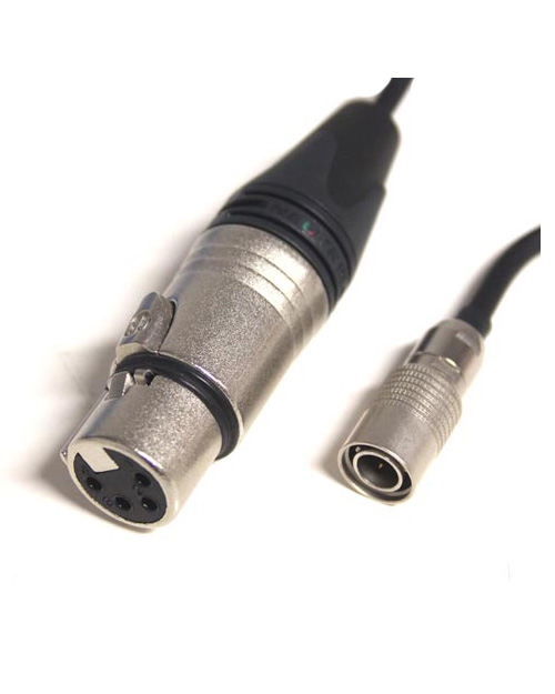  Hirose 4pin male to XLR4 female power cable  