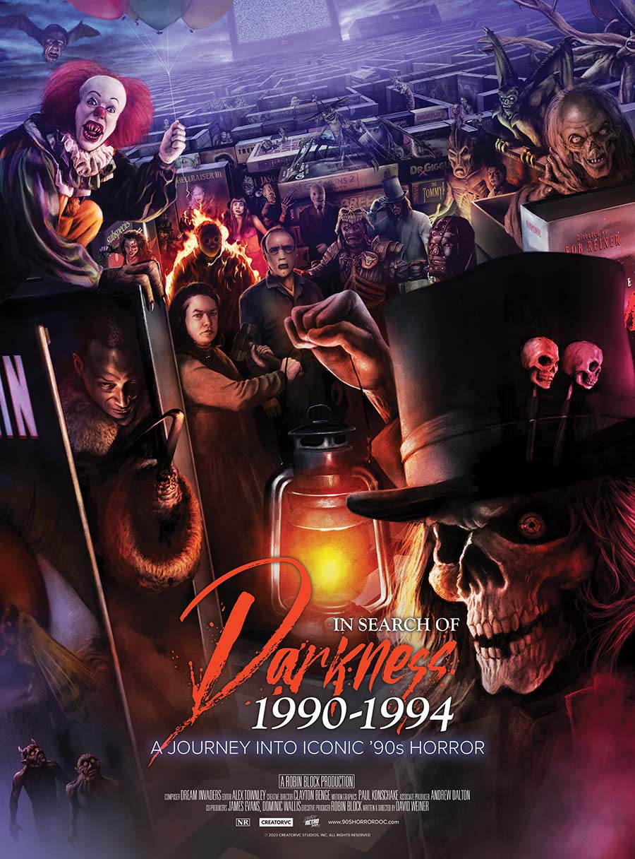 In Search of Drkness 1990-94 poster with credits