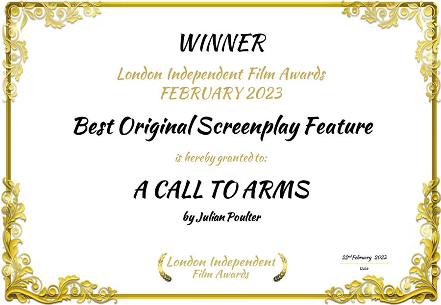 LIFA winners - screenplay award for A call to arms