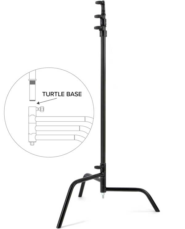  Gekko 40inch C-Stand with removable turtle base  