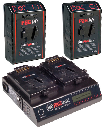  PAG PAGlink v-lock 96w Dual Battery Kit with Dual Charger  