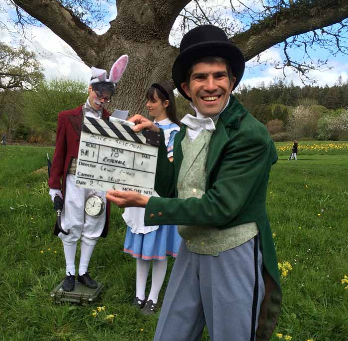 Filming Alice in Wonderland at RHS Rosemoor