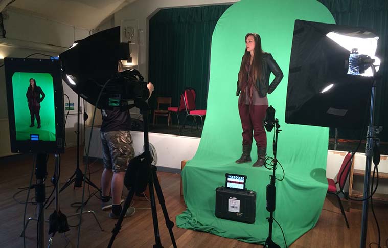 Gina Hocking in Croyde filming new music video