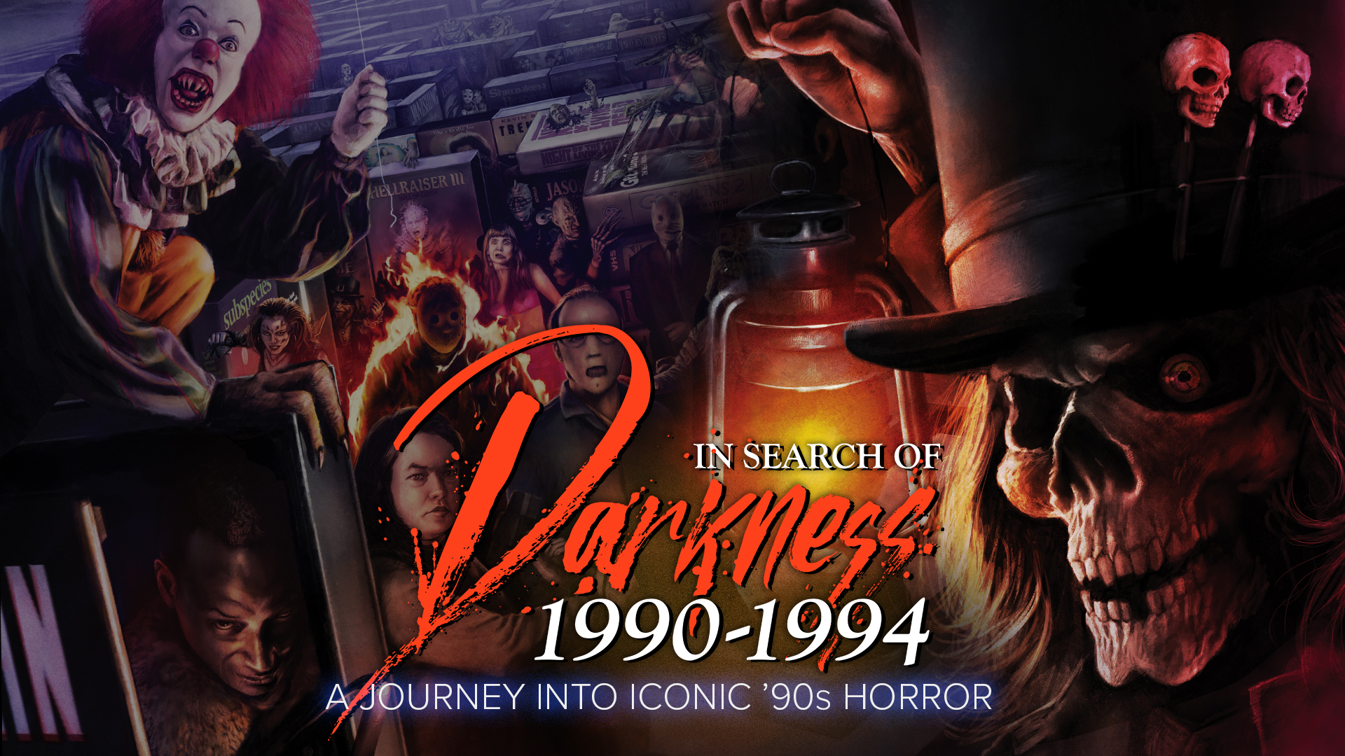 In Search of Darkness 1990-1994 series poster and artwork