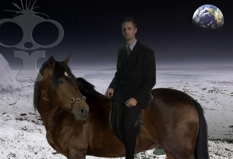 Entrepreneur First promo filming green screen horse