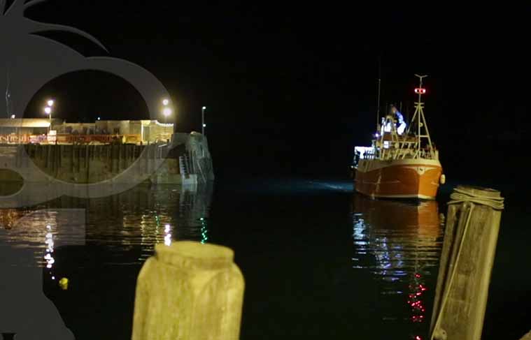 Squid Trawler Filming for Boat Stories Film