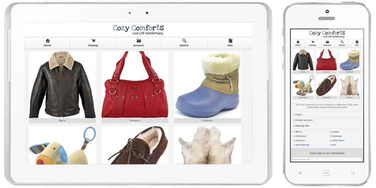 Cozy Comforts Mobile Website Now Live