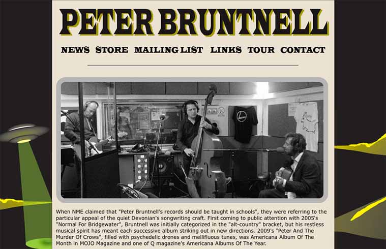 New Peter Bruntnell Musician Website now online