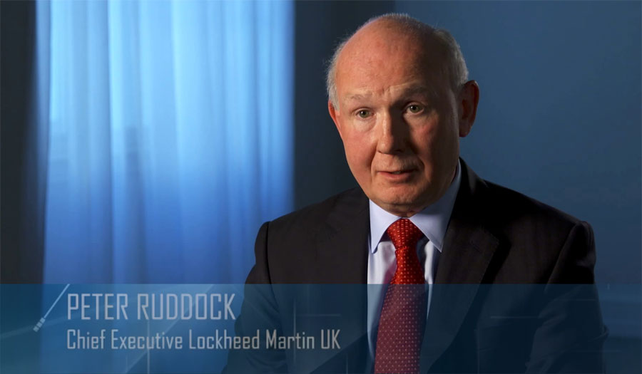 Interview edit for Peter Ruddock Chief Executive Lockheed Martin UK