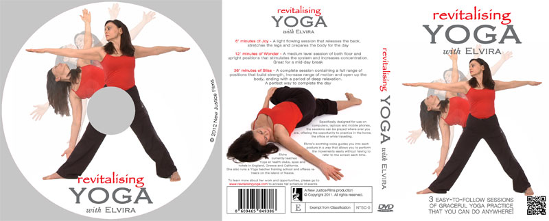 DVD authoring & artwork design for Revitalising Yoga