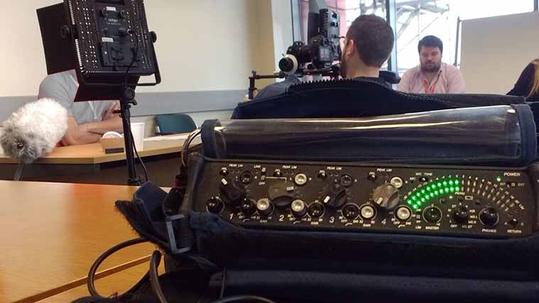 Sound crew hire for internal training video shoot