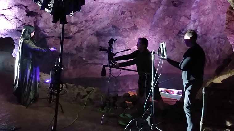 Magical filming at Wookey Hole for TV spot