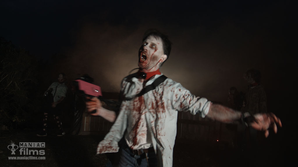 Night time Zombie Halloween combat gaming shoot filming