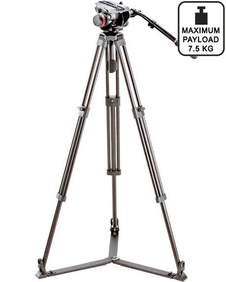  Sachtler DA75 L tripod with Manfrotto 504HD head  