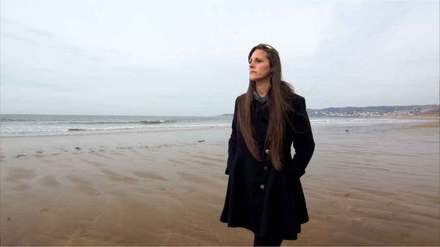 Gina Hocking at Putsborough Beach on the DJI Ronin gimbal steadicam