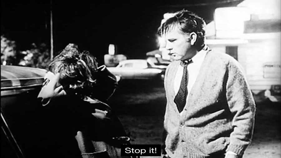 Richard Burton and Elizabth Taylor smolder in one of thier fiery screen appearances