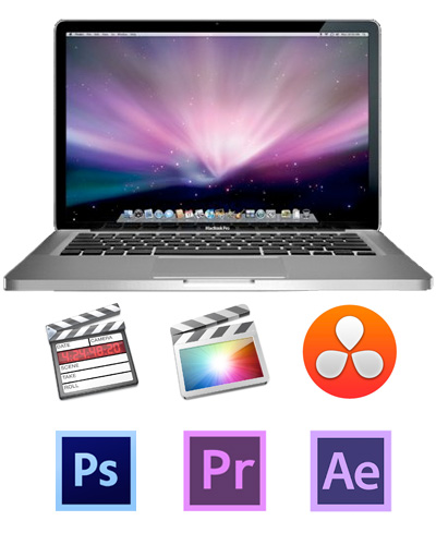  Apple Macbook Pro 15" i7 Retina Laptop with FCPX & Resolve  