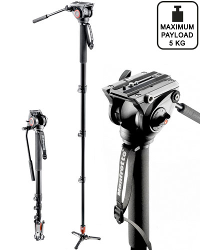  Manfrotto MVM500A Monopod with fluid head  