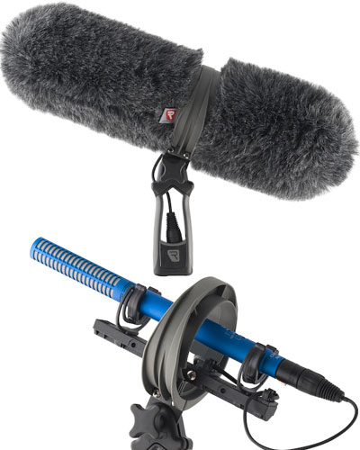  Rycote Windscreen + shotgun grip suspension  