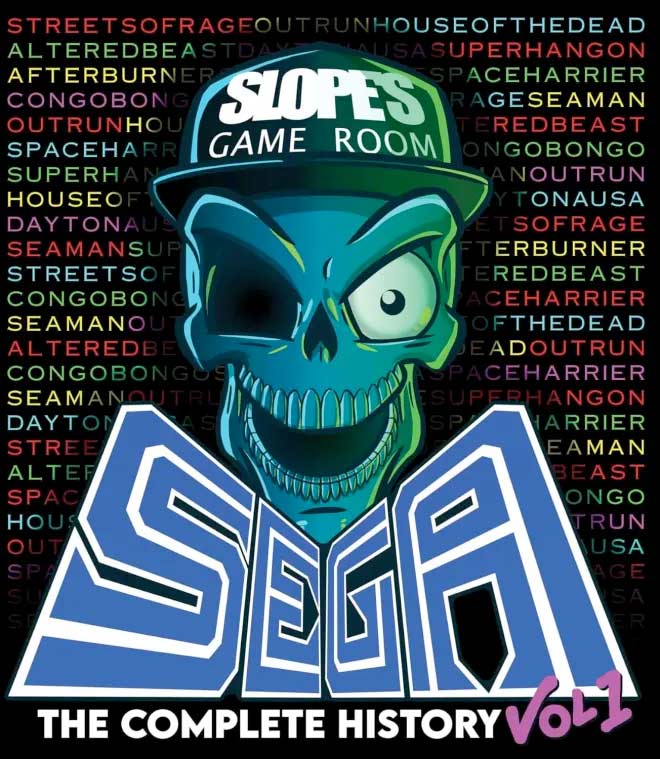 Sega History Slopes game Room Bluray logo