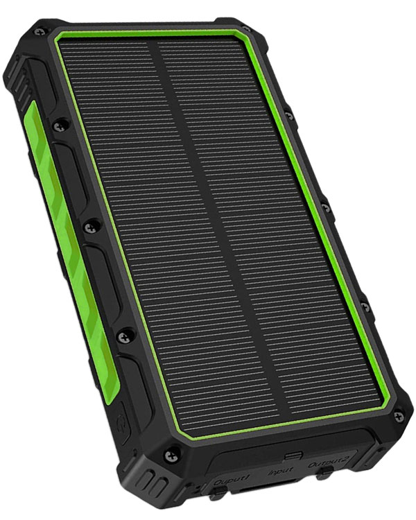  Solar PV Fast Charger with Qi Wireless & USB 20000mAH  